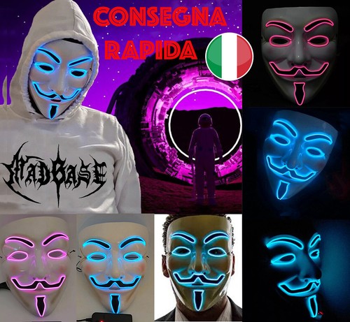 Maschera vendetta luci led i - maschera,